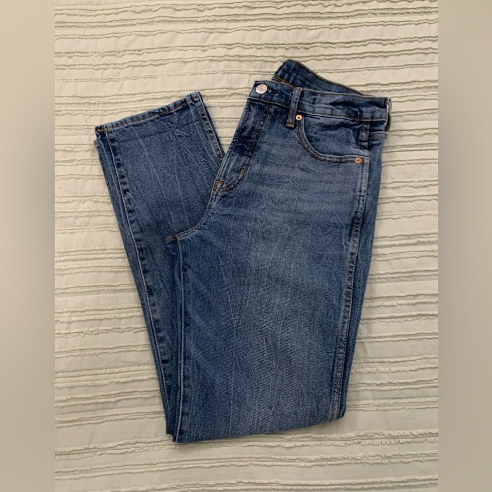 Medium Wash GAP Jeans Slim Fit High Rise
